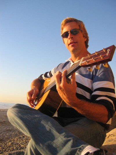 Playing guitar in San Diego October 2006