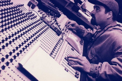 Doug at the mixing board